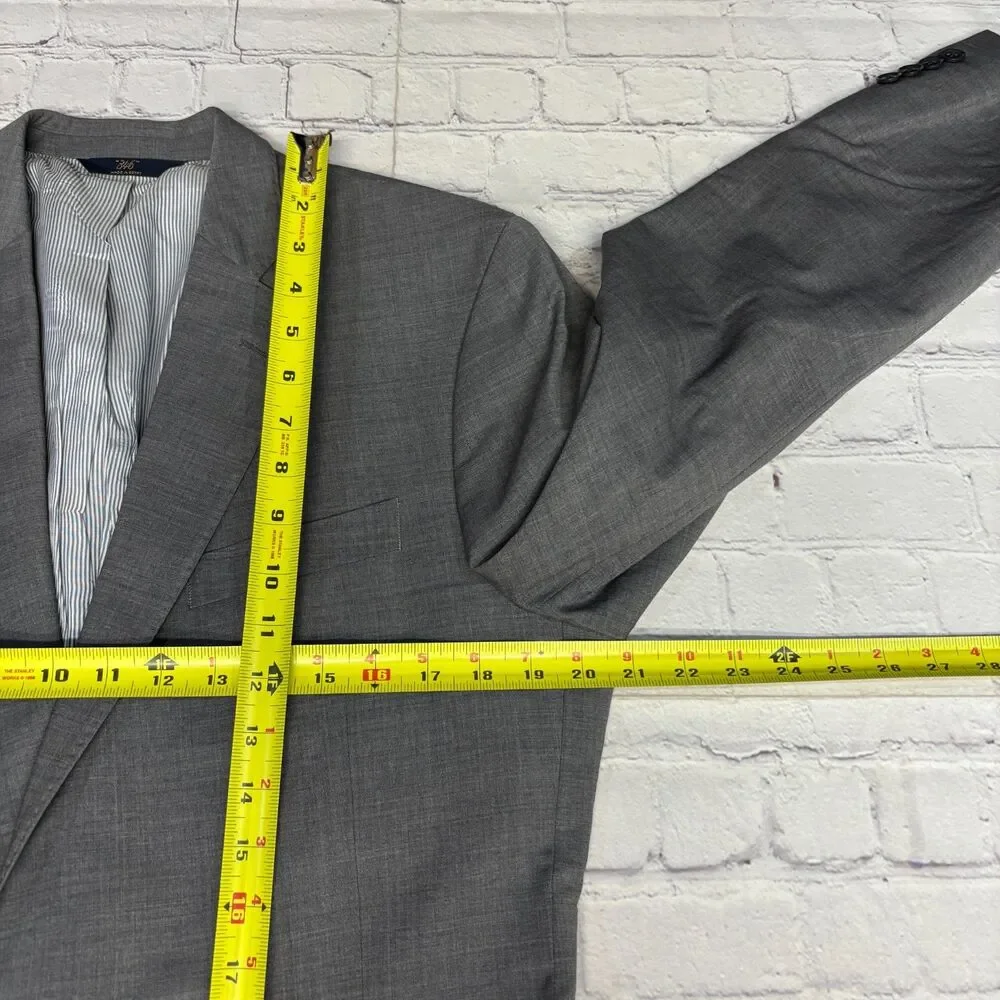 Brook Brothers Explorer Fitzgerald Fit Blazer Jacket Size 43L Wool Blend C085 27